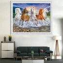 5D DIY Full Drill Diamond Painting Grassland Horses Cross Stitch (B1036)