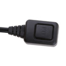 2Pin G-Shape Headset PTT Mic for Walkie Talkie 2 Way Radio Black