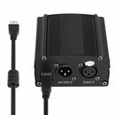 Portable 1 Channel 48V USB Phantom Power USB Cable XLR 3Pin Microphone Cable