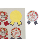 120x wreath medal thank you hand made Sealing Stickers Gift Box Labels JR