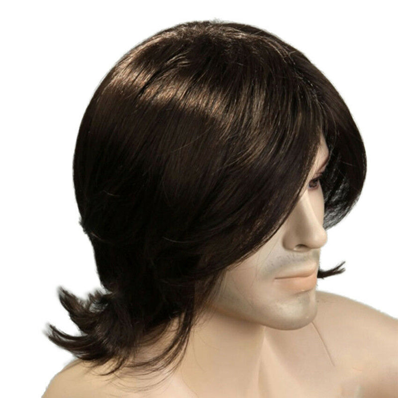 Handsome Men Hair literature Youth Wig Natural Long Wig Full Wig Hair Hairpieces