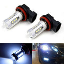 Pair H8 H11 LED Headlight 800LM Single Beam COB White 6500K Driving Fog VBE DPD