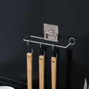 Self Adhesive Towel Rack Stainless Steel Toilet Kitchen Bathroom Accessories
