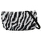 Lady Zebra Pattern Plush Shoulder Handbags Small Purse Tote Street Messenger Bag