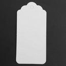 100 Scallop Kraft Paper Wedding Birthday Gift Tags Blank Luggage Label 9X4. Q5G3