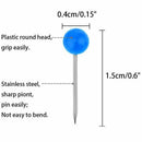 1000 Pieces 1/8 inch Map Push Pins Map Tacks with Plastic Round Heads and S B1N9