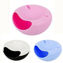 Creative Lazy Fruit Plate Double Layer Plastic Candy Seeds Peel Dish Storag S8W4