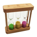 Wooden Sandglass Hourglass 1/3/5 Minute Sand Timer, Kitchen Cooking Dining Kids