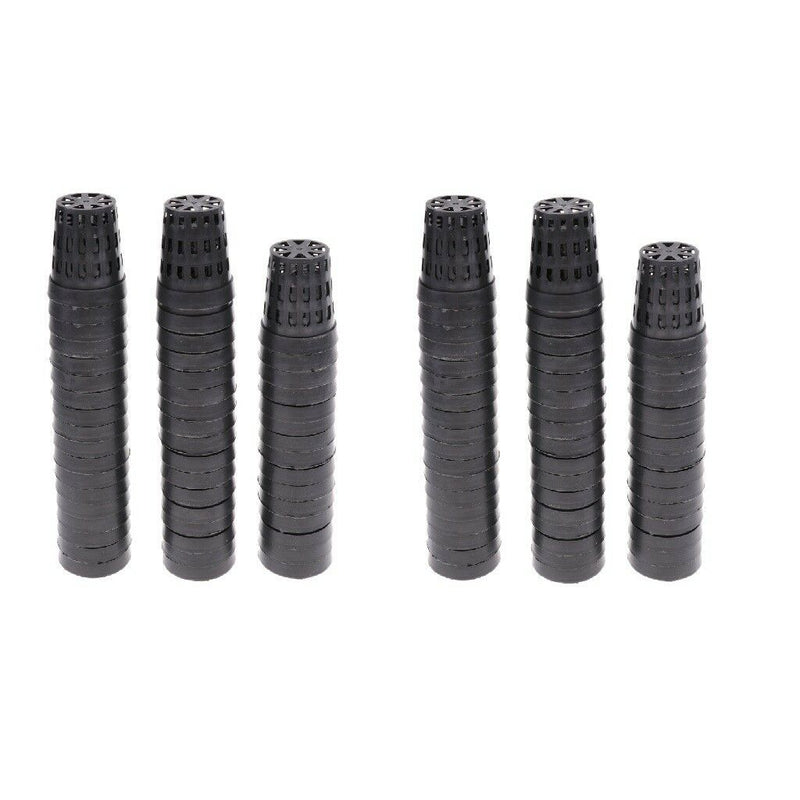 100pcs Round Pond Plant Basket Aquatic Pond Plants Round Shape Net Pots S/M