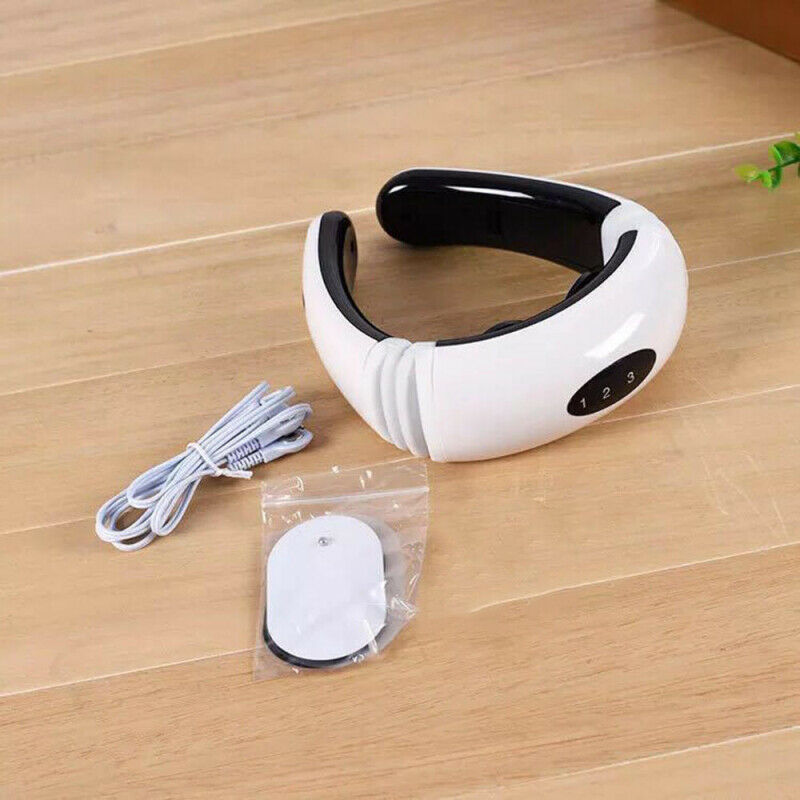Cervical Neck Massager Physical Therapy Electromagnetic Shock Pulse Pain Relief