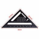 7inch Metric Triangle Measuring Ruler Square Angle Protractor Trammel Tools