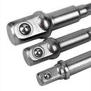 3Pcs/Set 1/4 inch 3/8 inch 1/2 inch Hex Power Drill Driver Socket Wrench Ad A3S1