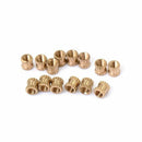 M3 x 5mm x 5mm Brass Cylindrical Knurled Threaded Insert Embedded Nut J6R3