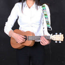 1 Piece Cotton Strap Belt for Ukulele Mini Guitar Green Stripe