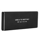 Aluminum Alloy USB 3.0 to M.2 NGFF Hard Drive Enclosure SATA SSD Reader Adapter