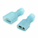 50pcs Female & Male Fully Insulated Wire Terminals Spade Connectors Blue