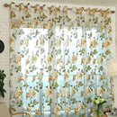 Grommet Top Peony Beige Voile Curtain - 39x78inch Bedroom Net Sheer Curtains