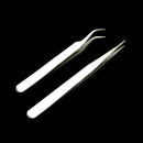 Curved Straight Tweezers For Eyelashes Extension Nail Art Nipper Applicato BNR