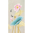 5D DIY Full Round Drill Diamond Painting Fish Lotus Cross Stitch Embroidery