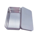 4Pcs Small Rectangular Empty Metal Tins Hinged Jewellery Coins Box Kit Container