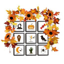 177cm Artificial Maple Leaf Berries Sunflower Pumpkin Garland Hanging Vine DH9B1