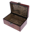 Decorative Wooden Jewelry Trinket Keepsake Storage Box - Wood Treasure Box Money