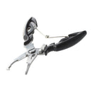Stainless Steel Fishing Pliers Line Cutter Hook Tackle Tool Black