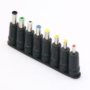 8pcs Angled Tips Universal Notebook Power Adapter Socket Plug Connector