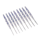 9PCS Plastic Handle Crocheting Aluminum Crochet Hooks Needles 2mm-6mm