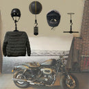 3X(Motorcycle Accessories Helmet Holder Hanger Rack Jacket Hook