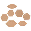 54 Pieces Assorted Acrylic Quilting Templates for DIY Quilter Patchwork Sewing
