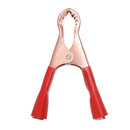 2 Pair Copper Plated Insulated Car Battery Clips Alligator Clamps 50A Red B