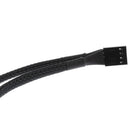 15cm 4 pin PMW Fan Y Splitter Black Sleeved Extension Cable 1 to 2 Fan Cord