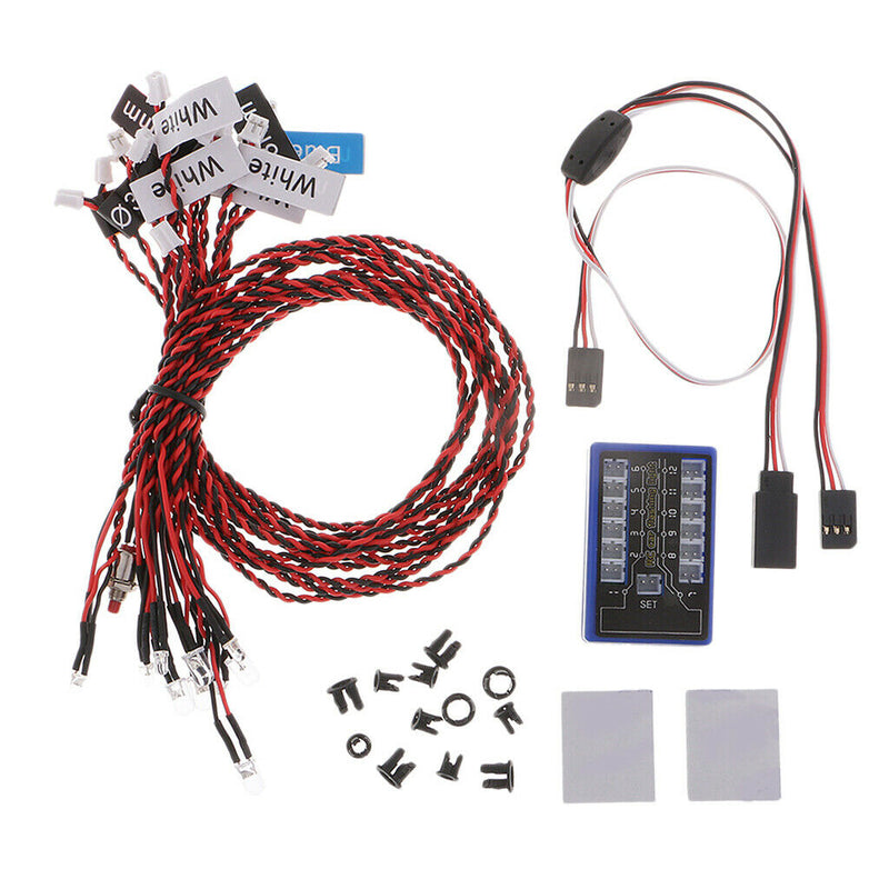 3pcs 1/10 RC Body Decor 12 LEDs Cable Box for HSP D90 RC4WD Accessories