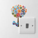 DIY Tree Diamond Painting Luminous Switch Stickers Outlet Wall Decals Decor