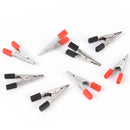 10pcs crocodile clips plastic handle testing metal alligator clips clamps  Z