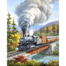 5D DIY Full Drill Diamond Painting Train Cross Stitch Embroidery Mosaic Kit