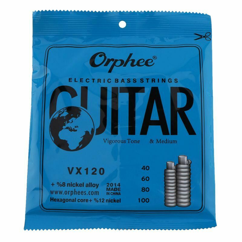 Orphee 4pcs/set VX120 Bass Strings 040-100 Nickel Alloy Vigorous Tone Strin