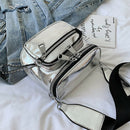 New Korean Fashion Solid Color Shoulder Messenger Bag Wide Shoulder Strap B