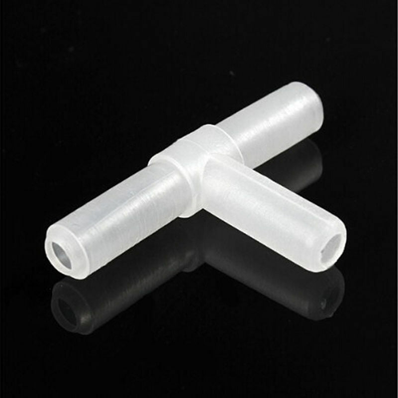 10X Plastic Tee's / "T" 3-Way Aquarium Air Pump Line Tubing Joints Connectors TO