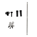 Black Metal Gear Bridge Rear Roller Axle for WPL 1/16 Military Truck Cars