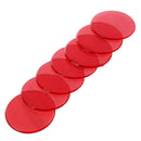 100pcs Clear Red Plastic Bingo Chips 1.9cm