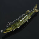 5 inch/ 12, 5cm 20g alive realistic  fishing lure multi articulated 8-segemeU7S6