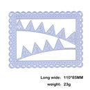 1pc Metal Wish Flags Square Dies Stencil Craft Embossing Cut Die For DIY