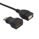 3in1 Mini HDMI to HDMI Adapter +Micro USB +GPIO Header for Raspberry Pi Zero Kit