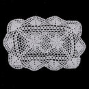 Hand Crochet Table Runner Doily White Lace Table Crochet Cotton Placemat Mat