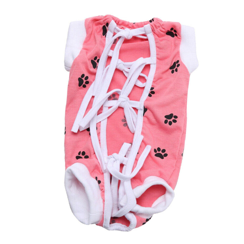 2x Dog Recovery Suit Pet Soft Clothes Coat After Surgery Wound Protection