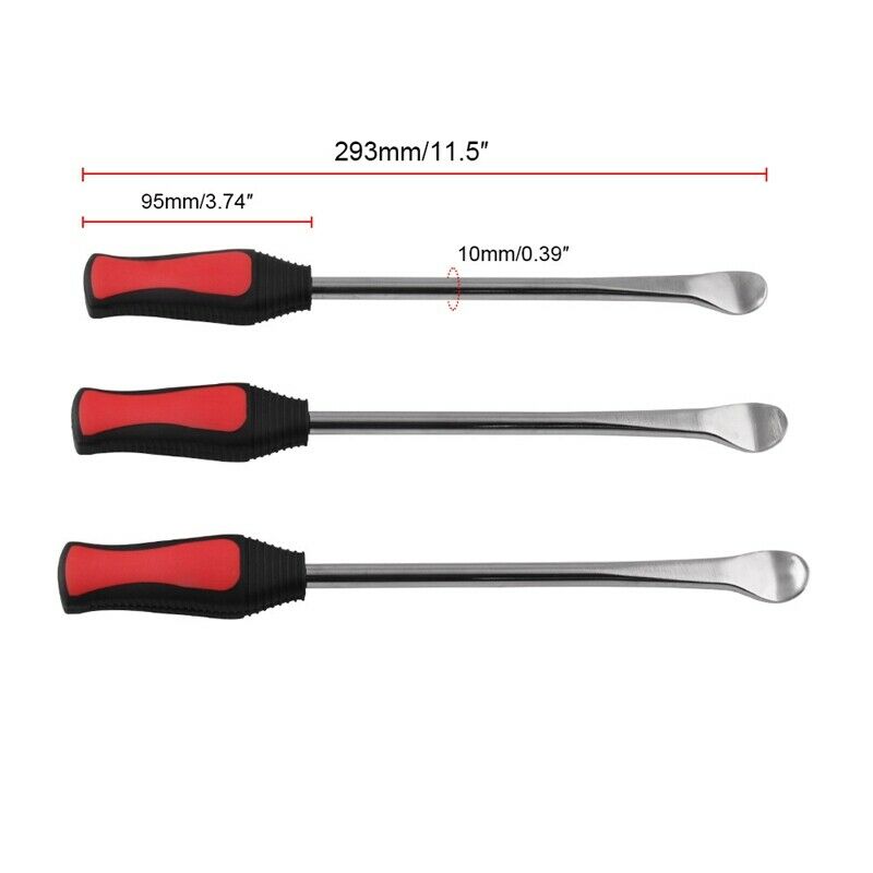 Tire Levers Spoon Set-Heavy Duty Motorcycle Bike Car Tire Irons Tool Kit,3  V1M6