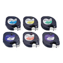 Compatible for DYMO LetraTag Label Tape 91200 91201 91202 91203 91204 91205 K7D9