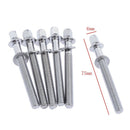 5 Chrome Drum Tension Rods 45/55/65/75mm for Tom Snare Build Repair 75mm